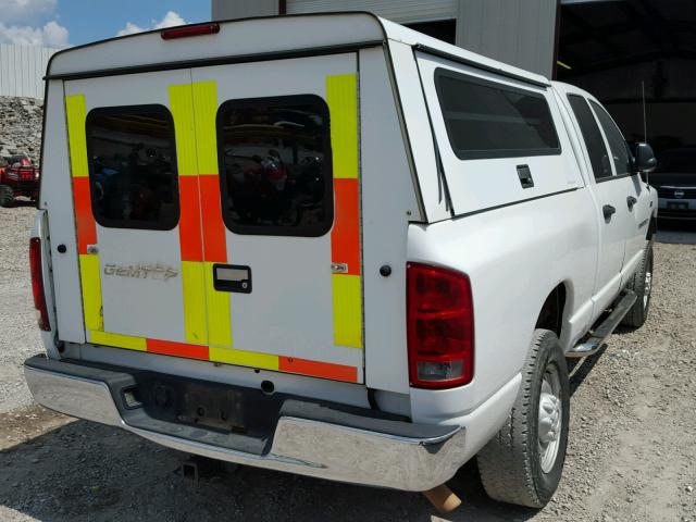 1D7KS28D86J154101 - 2006 DODGE RAM 2500 S WHITE photo 4