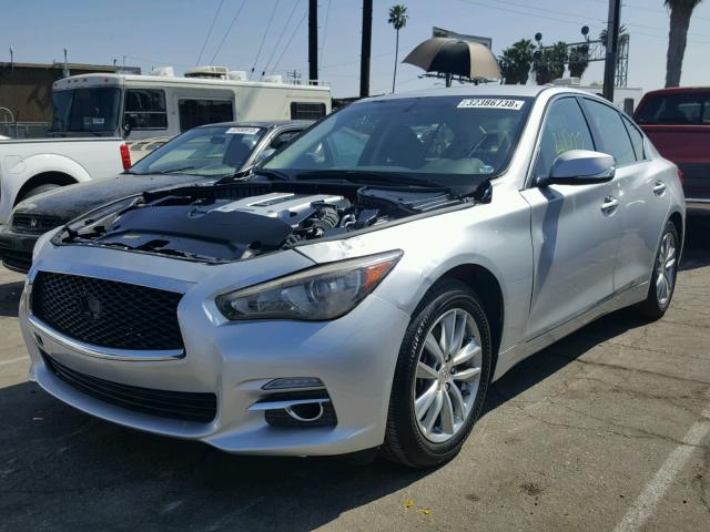 JN1BV7AP9FM330920 - 2015 INFINITI Q50 BASE SILVER photo 2