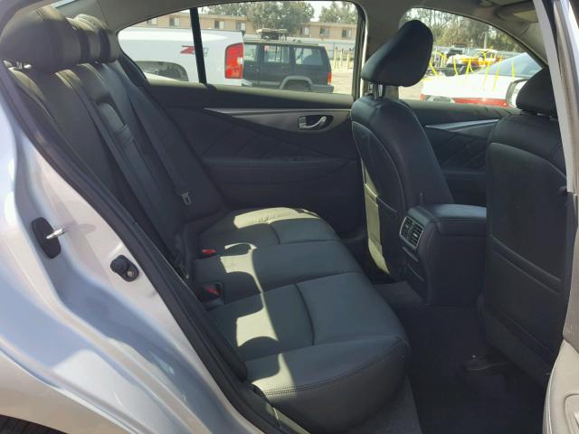 JN1BV7AP9FM330920 - 2015 INFINITI Q50 BASE SILVER photo 6