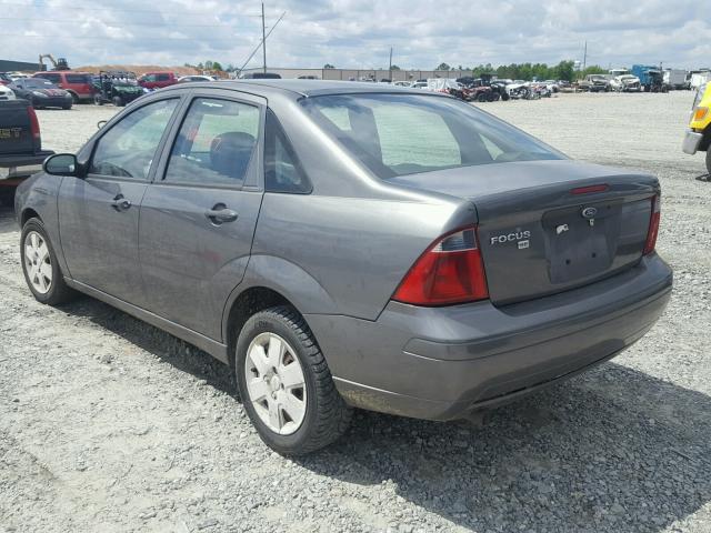 1FAFP34N27W360848 - 2007 FORD FOCUS ZX4 GRAY photo 3