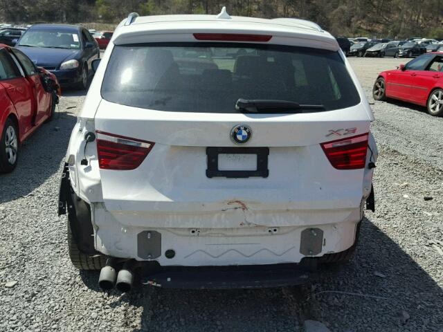 5UXWX9C55D0A08605 - 2013 BMW X3 XDRIVE2 WHITE photo 9