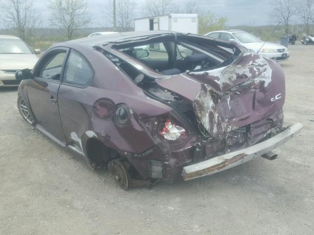 JTKDE177660133021 - 2006 TOYOTA SCION TC 勃艮第红 照片 3