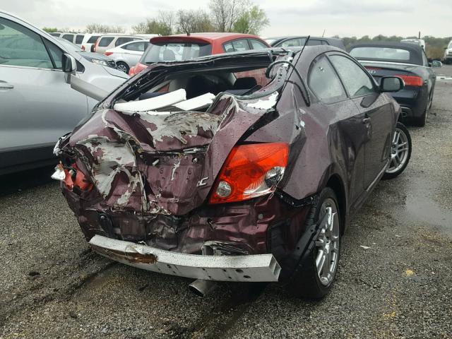 JTKDE177660133021 - 2006 TOYOTA SCION TC 勃艮第红 照片 4