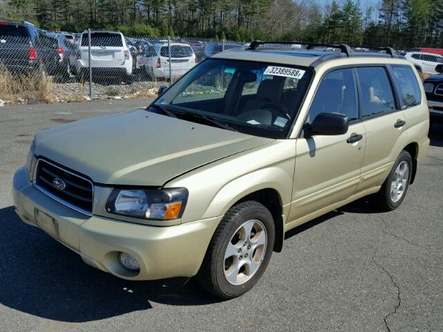 JF1SG65614H725821 - 2004 SUBARU FORESTER 2 GOLD photo 2