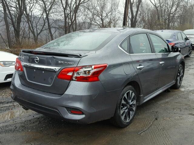 3N1CB7APXJY212104 - 2018 NISSAN SENTRA SR GRAY photo 4