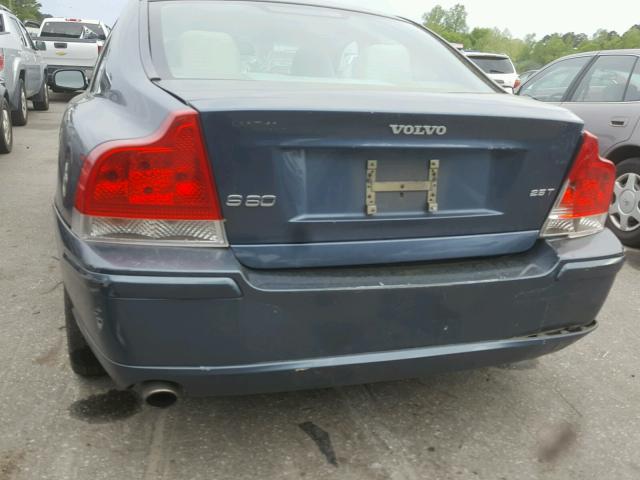 YV1RS592762553366 - 2006 VOLVO S60 2.5T BLUE photo 9