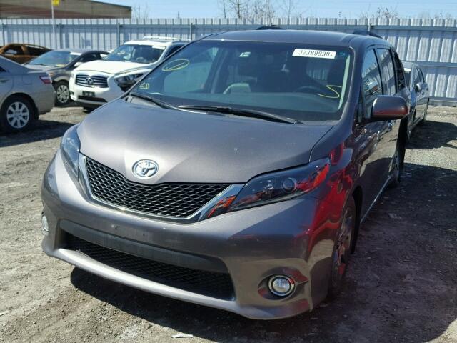 5TDXK3DC4FS671398 - 2015 TOYOTA SIENNA SPO GRAY photo 2