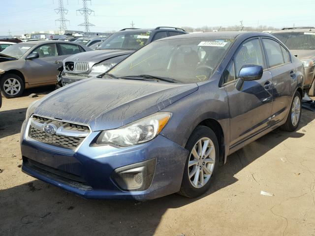 JF1GJAC64CH020345 - 2012 SUBARU IMPREZA PR BLUE photo 2