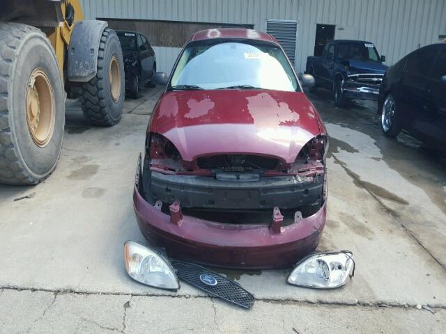 1FAFP53U37A141737 - 2007 FORD TAURUS RED photo 9