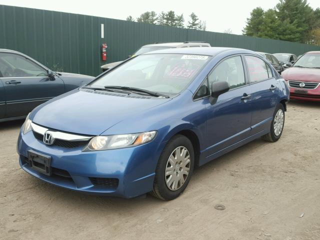 2HGFA16319H356871 - 2009 HONDA CIVIC VP BLUE photo 2