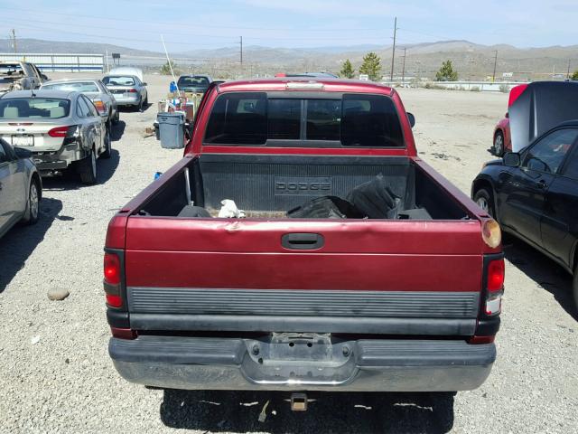 3B7HF12ZXWM290448 - 1998 DODGE RAM 1500 RED photo 6