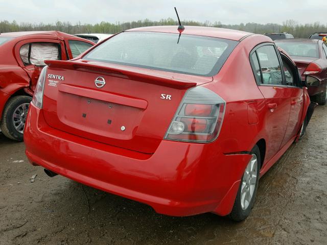 3N1AB6AP2CL675503 - 2012 NISSAN SENTRA 2.0 RED photo 4