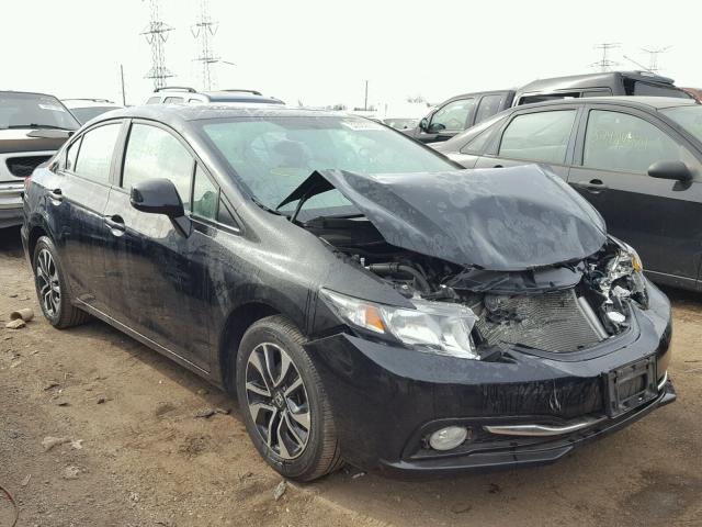 2HGFB2F91DH539915 - 2013 HONDA CIVIC EXL BLACK photo 1