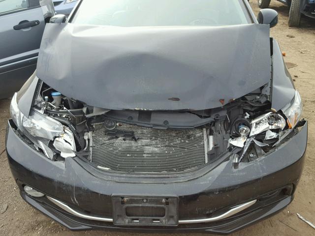 2HGFB2F91DH539915 - 2013 HONDA CIVIC EXL BLACK photo 7