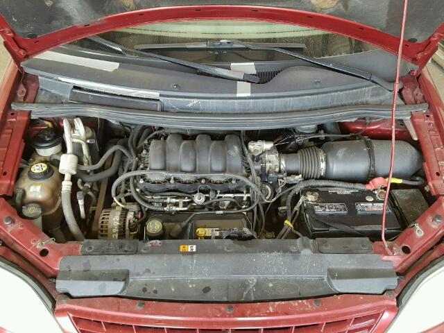 2FMZA57402BB86680 - 2002 FORD WINDSTAR S RED photo 7