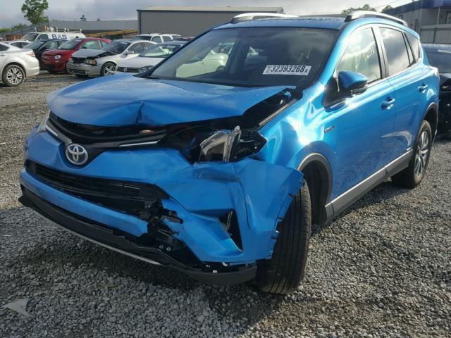 JTMRJREVXGD000605 - 2016 TOYOTA RAV4 HV XL BLUE photo 2