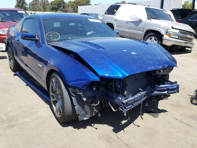 1ZVBP8CF9D5280008 - 2013 FORD MUSTANG GT BLUE photo 1