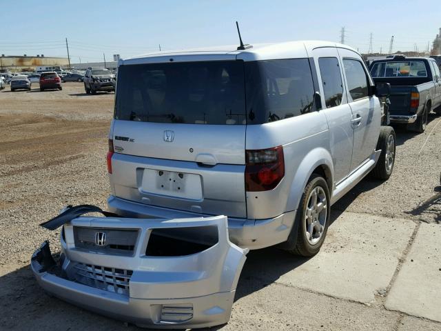 5J6YH18977L011410 - 2007 HONDA ELEMENT SC SILVER photo 4