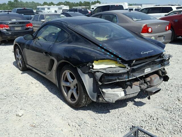 WP0AA29807U762253 - 2007 PORSCHE CAYMAN S BLACK photo 3