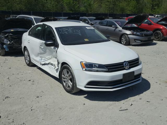 3VW2K7AJXFM352380 - 2015 VOLKSWAGEN JETTA BASE WHITE photo 1