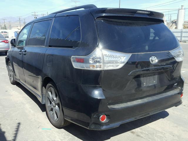 5TDXK3DC2GS766012 - 2016 TOYOTA SIENNA SE BLACK photo 3