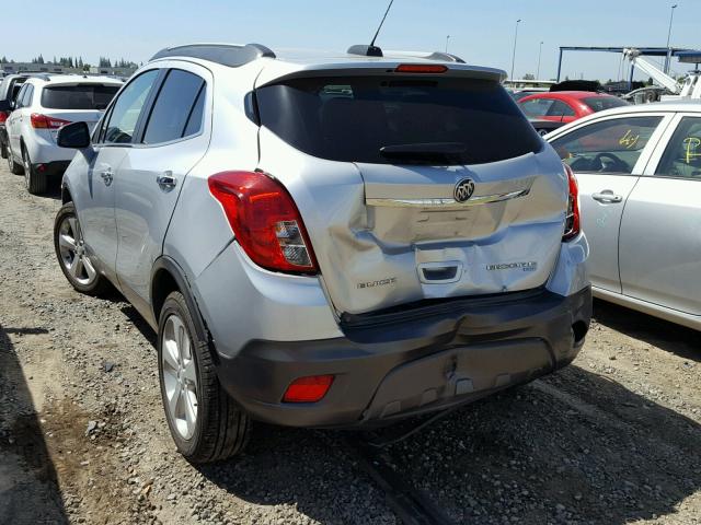 KL4CJFSB9FB038989 - 2015 BUICK ENCORE CON SILVER photo 3