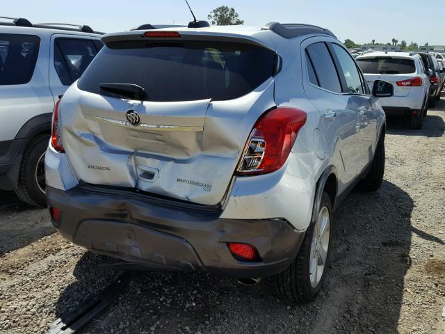 KL4CJFSB9FB038989 - 2015 BUICK ENCORE CON SILVER photo 4