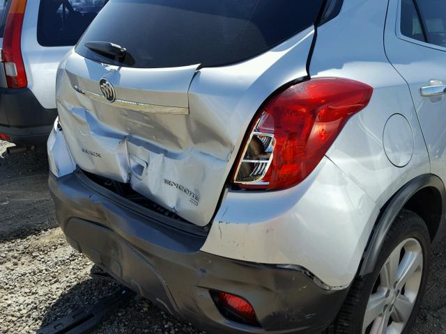 KL4CJFSB9FB038989 - 2015 BUICK ENCORE CON SILVER photo 9