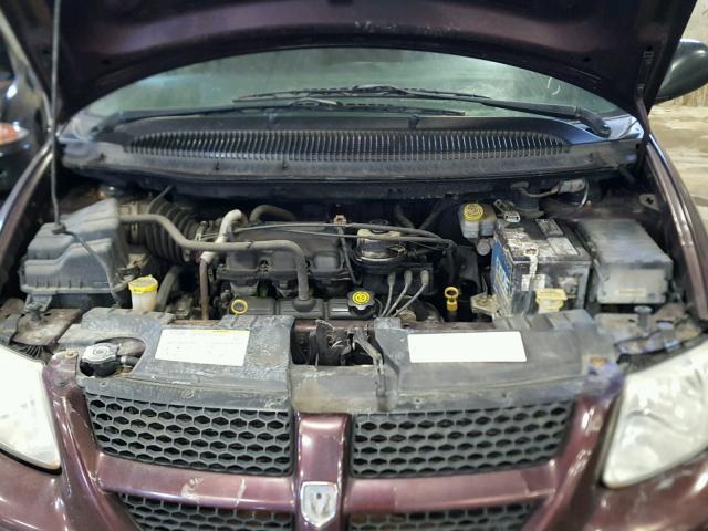 1D4GP45R94B541442 - 2004 DODGE CARAVAN SX MAROON photo 7