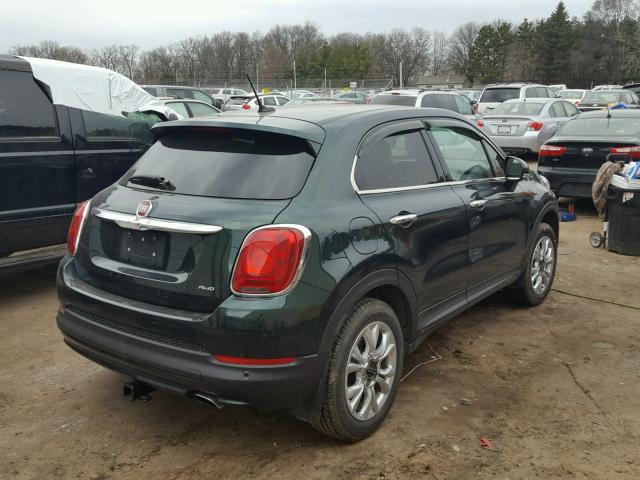 ZFBCFYDT1GP393560 - 2016 FIAT 500X LOUNG GREEN photo 4