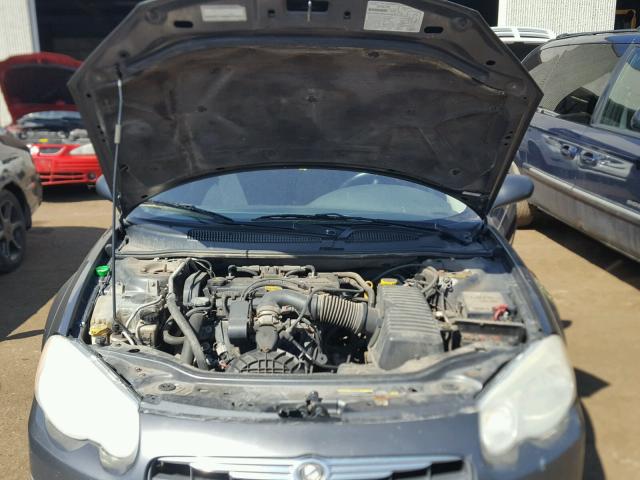 1C3EL46X75N530991 - 2005 CHRYSLER SEBRING GRAY photo 7