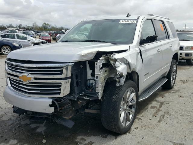 1GNSKCKCXFR266794 - 2015 CHEVROLET TAHOE K150 SILVER photo 2