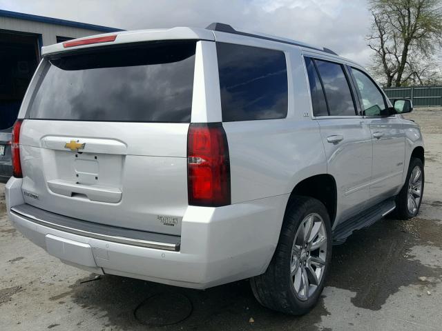 1GNSKCKCXFR266794 - 2015 CHEVROLET TAHOE K150 SILVER photo 4