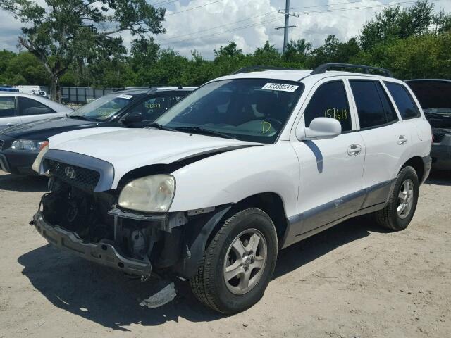 KM8SC13D23U461360 - 2003 HYUNDAI SANTA FE G WHITE photo 2