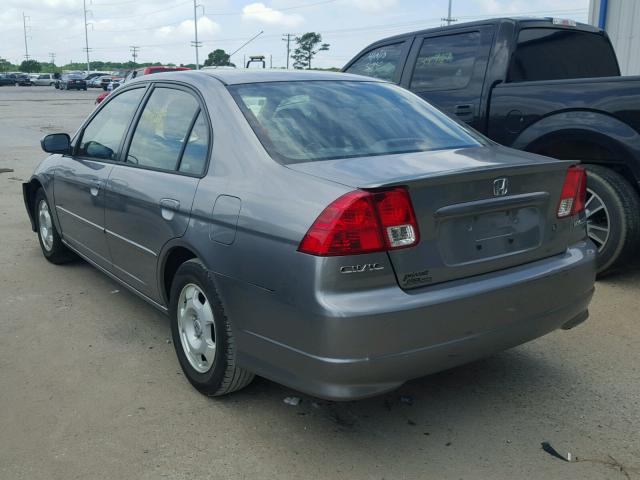 JHMES96685S009815 - 2005 HONDA CIVIC HYBR GRAY photo 3