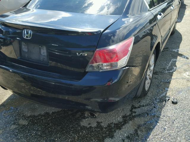 1HGCP36818A055782 - 2008 HONDA ACCORD EXL BLUE photo 9