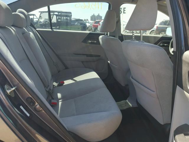 1HGCR2F34DA281950 - 2013 HONDA ACCORD LX GRAY photo 6