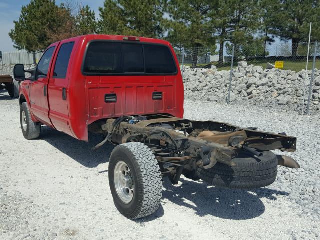 1FTSW31F71EA22707 - 2001 FORD F350 SRW S RED photo 3