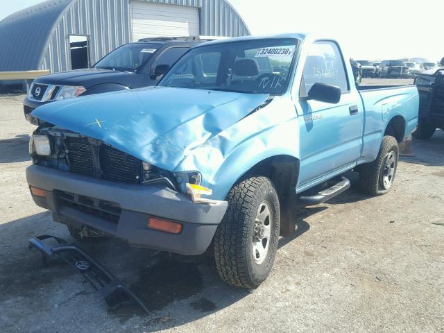 4TAUN61C1SZ000355 - 1995 TOYOTA TACOMA TURQUOISE photo 2