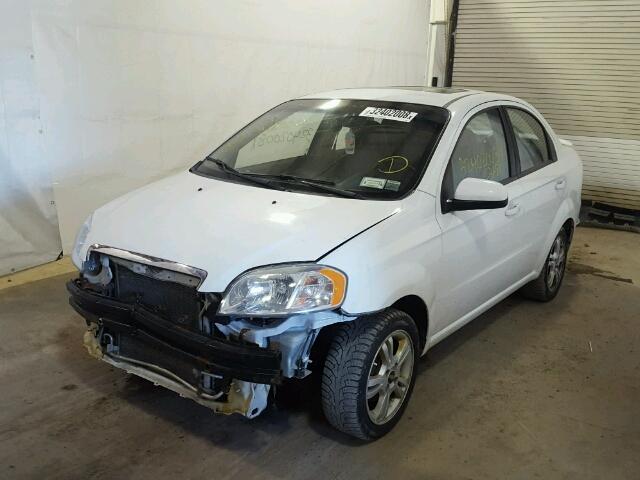 KL1TG5DE7BB231049 - 2011 CHEVROLET AVEO LT WHITE photo 2