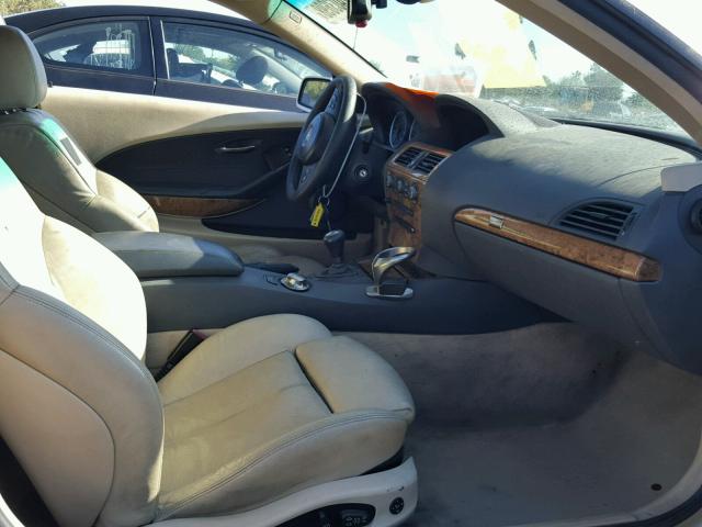 WBAEH73404B215035 - 2004 BMW 645 CI AUT GOLD photo 5