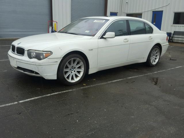 WBAGN63424DS47825 - 2004 BMW 745 LI WHITE photo 2