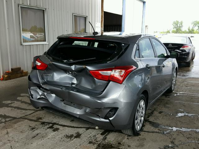 KMHD35LHXGU324613 - 2016 HYUNDAI ELANTRA GT GRAY photo 4