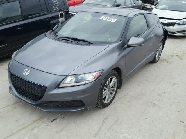 JHMZF1D45DS001274 - 2013 HONDA CR-Z GRAY photo 2