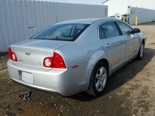 1G1ZG57B89F140727 - 2009 CHEVROLET MALIBU LS ვერცხლისფერი ფოტო 4