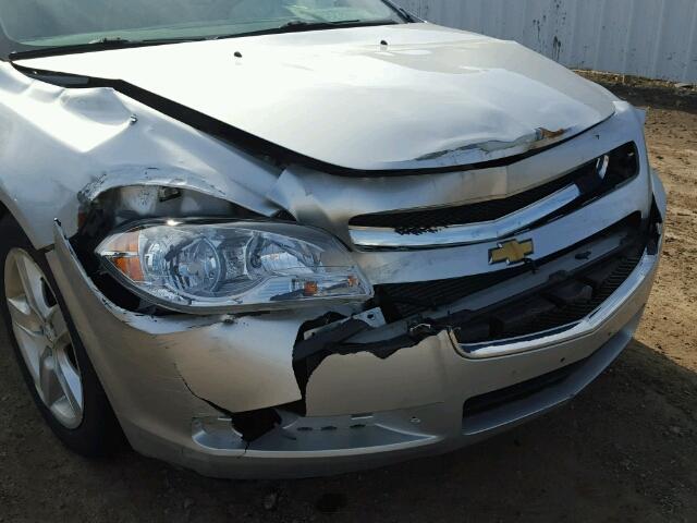 1G1ZG57B89F140727 - 2009 CHEVROLET MALIBU LS ვერცხლისფერი ფოტო 9