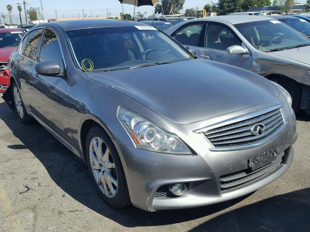 JN1CV6AR1DM751222 - 2013 INFINITI G37 GRAY photo 1