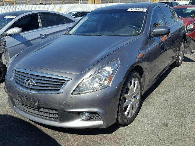 JN1CV6AR1DM751222 - 2013 INFINITI G37 GRAY photo 2