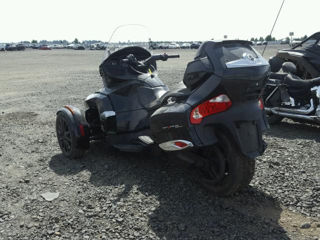 2BXNBDD16EV007579 - 2014 CAN-AM SPYDER ROA BLACK photo 3