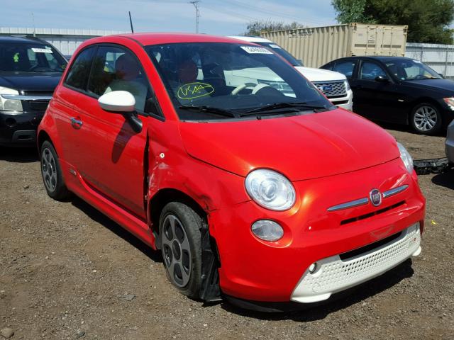 3C3CFFGE5DT752564 - 2013 FIAT 500 ELECTR RED photo 1